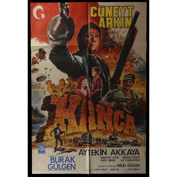 KANCA, Cüneyt Arkın & Aytekin Akkaya, Gülgen Film, Mimeray Ofset, 66x98 cm...