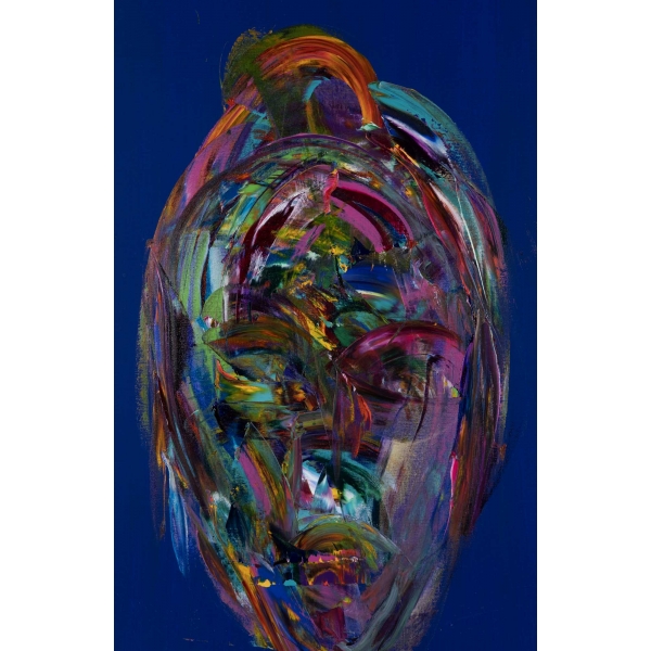 Ergin İnan: Untitled, tuval üzerine yağlı boya, 2023, resim 80x110 cm, çerçeve 90x120 cm...