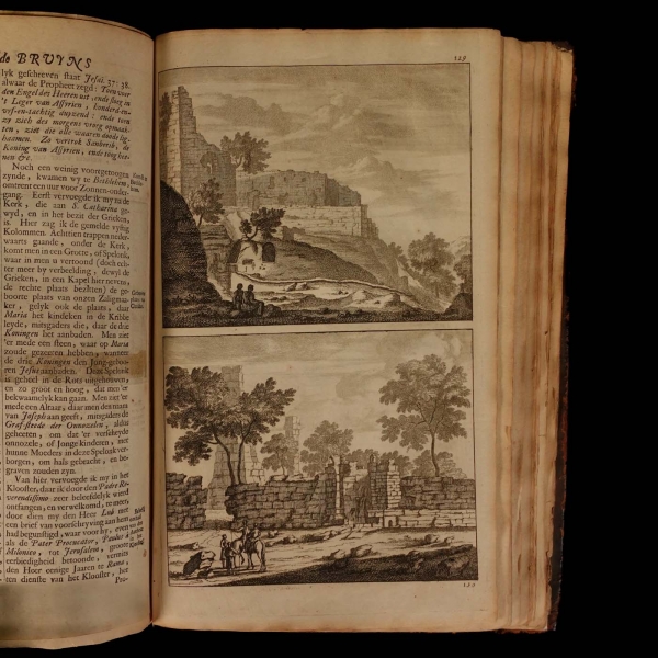 REIZEN Van Cornelis de Bruyn, Door de vermaardste Deelen van KLEIN ASIA De Eylanden Scio, Rhodus, Cyprus, Metelino, Stanchio, &c..., Cornelis de Bruyn, 1698, Delft, Henrik van Krooneveld, 398 sayfa, 23x34 cm...