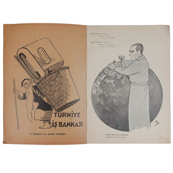 CUMHURİYETİN X'UNCU YILI ŞEREFİNE ALBÜM, THEO (Kozma Togo / Kosmas Theodoridis), 1934, Theohari Matbaası, Galata, 25x33 cm...