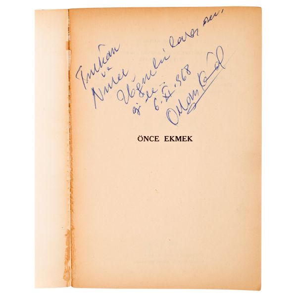ÖNCE EKMEK, Orhan Kemal, 1968, Yeditepe Yayınları, 115 sayfa, 14x20 cm...
