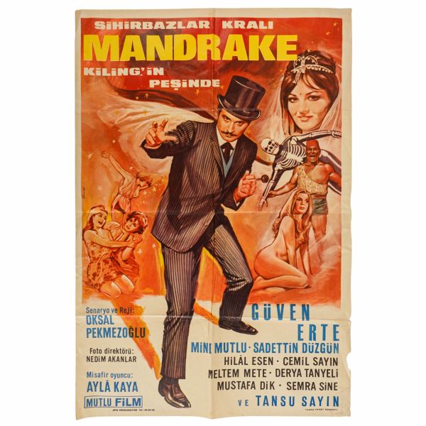 SİHİRBAZLAR KRALI MANDRAKE KİLİNG´İN PEŞİNDE, Güven Erte, Mutlu Film, 70x100 cm...