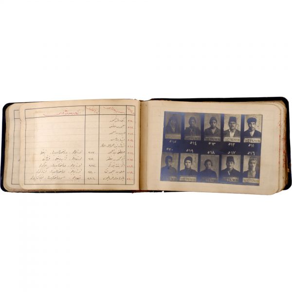 Osmanlı´nın son döneminde İstanbul´da faaliyet gösteren 550 yankesicinin kaydedildiği; suçluların Polis Müdüriyeti tarafından çekilmiş sabıka fotoğraflarıyla birlikte, sabıka numaralarının, isimlerinin, doğum tarihlerinin ve eşkallerinin yazılı olduğu defter,  