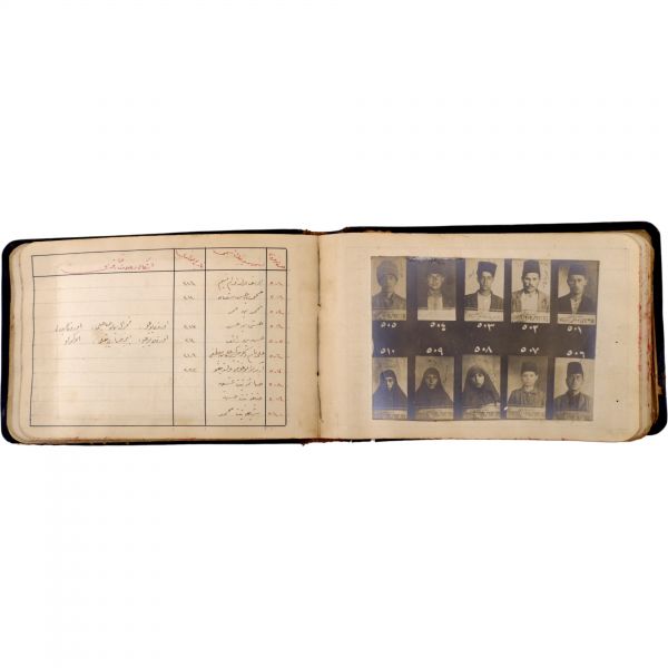 Osmanlı´nın son döneminde İstanbul´da faaliyet gösteren 550 yankesicinin kaydedildiği; suçluların Polis Müdüriyeti tarafından çekilmiş sabıka fotoğraflarıyla birlikte, sabıka numaralarının, isimlerinin, doğum tarihlerinin ve eşkallerinin yazılı olduğu defter,  