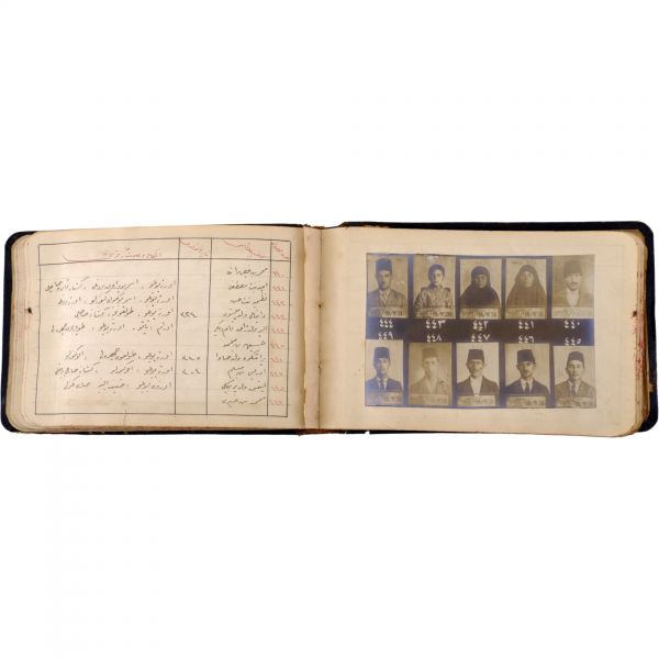 Osmanlı´nın son döneminde İstanbul´da faaliyet gösteren 550 yankesicinin kaydedildiği; suçluların Polis Müdüriyeti tarafından çekilmiş sabıka fotoğraflarıyla birlikte, sabıka numaralarının, isimlerinin, doğum tarihlerinin ve eşkallerinin yazılı olduğu defter,  