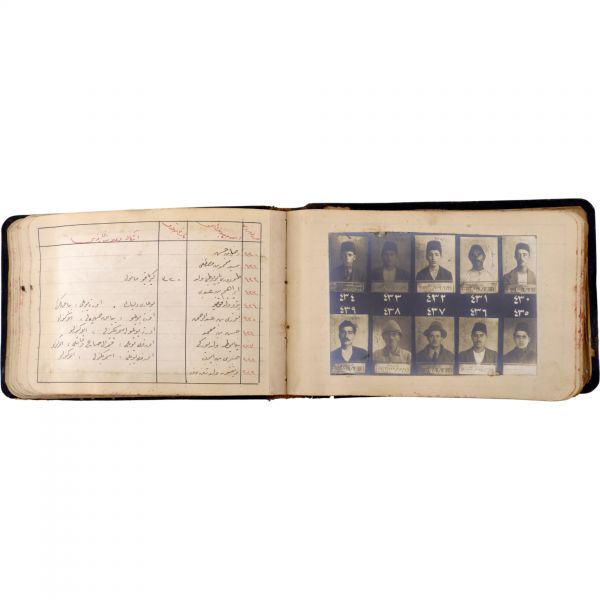 Osmanlı´nın son döneminde İstanbul´da faaliyet gösteren 550 yankesicinin kaydedildiği; suçluların Polis Müdüriyeti tarafından çekilmiş sabıka fotoğraflarıyla birlikte, sabıka numaralarının, isimlerinin, doğum tarihlerinin ve eşkallerinin yazılı olduğu defter,  