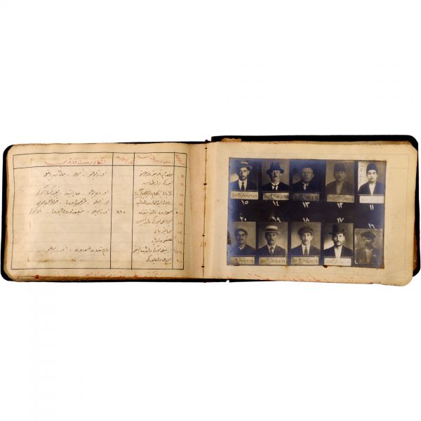 Osmanlı´nın son döneminde İstanbul´da faaliyet gösteren 550 yankesicinin kaydedildiği; suçluların Polis Müdüriyeti tarafından çekilmiş sabıka fotoğraflarıyla birlikte, sabıka numaralarının, isimlerinin, doğum tarihlerinin ve eşkallerinin yazılı olduğu defter,  