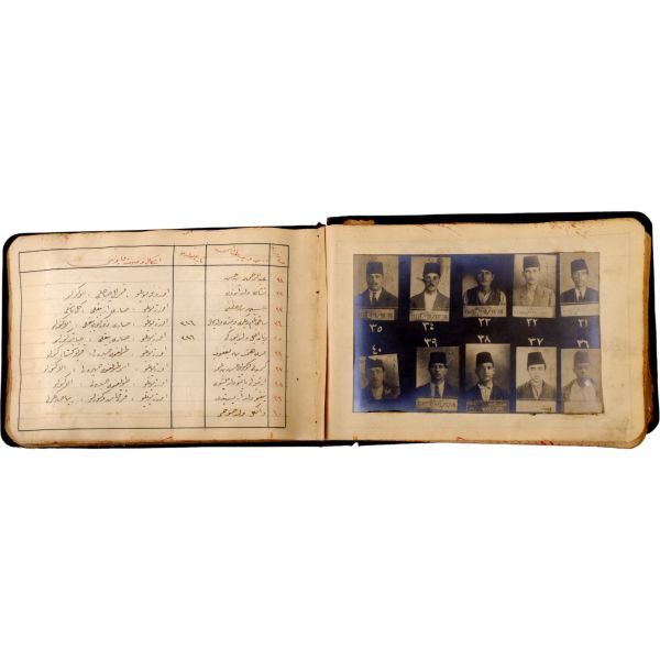 Osmanlı´nın son döneminde İstanbul´da faaliyet gösteren 550 yankesicinin kaydedildiği; suçluların Polis Müdüriyeti tarafından çekilmiş sabıka fotoğraflarıyla birlikte, sabıka numaralarının, isimlerinin, doğum tarihlerinin ve eşkallerinin yazılı olduğu defter,  