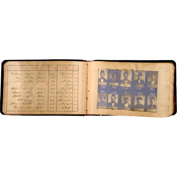 Osmanlı´nın son döneminde İstanbul´da faaliyet gösteren 550 yankesicinin kaydedildiği; suçluların Polis Müdüriyeti tarafından çekilmiş sabıka fotoğraflarıyla birlikte, sabıka numaralarının, isimlerinin, doğum tarihlerinin ve eşkallerinin yazılı olduğu defter,  