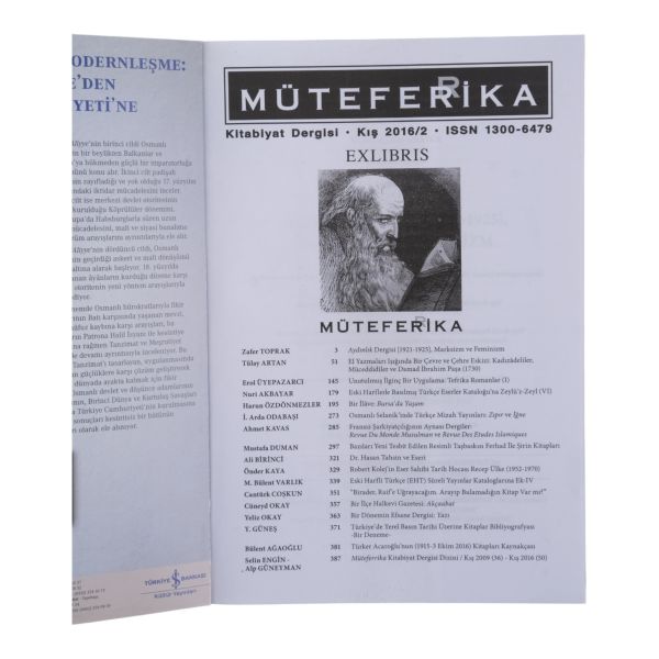 MÜTEFERRİKA dergisinin 1993 ila 2017 yılları arasında yayımlanan ilk 52 sayısı, 17x24 cm...