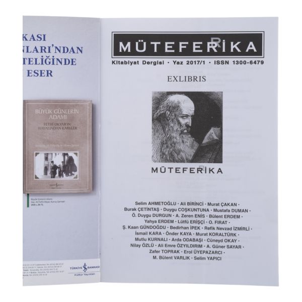 MÜTEFERRİKA dergisinin 1993 ila 2017 yılları arasında yayımlanan ilk 52 sayısı, 17x24 cm...