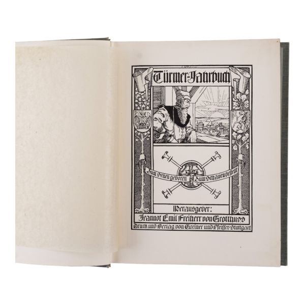 TURMER - JAHRBUCH, 1904, Verlag von Greiner, 464 sayfa, 16x21 cm...