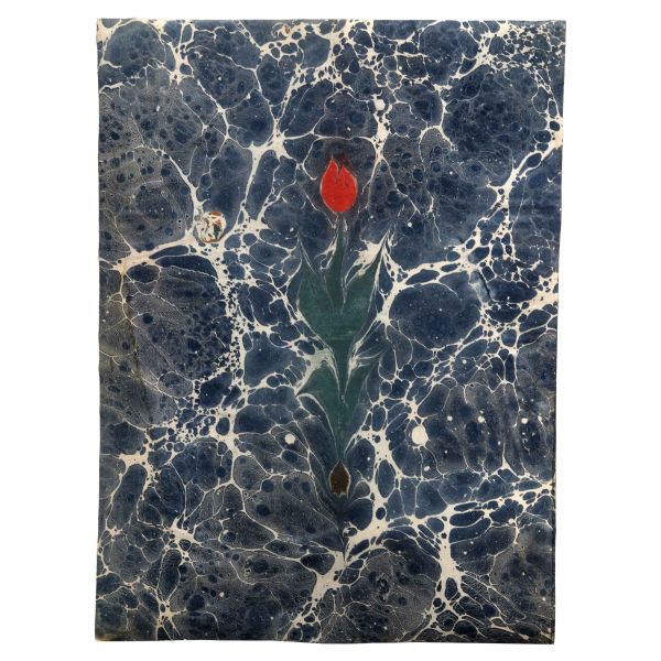 2 adet Necmettin Okyay lale ebrusu, 20x27 cm...