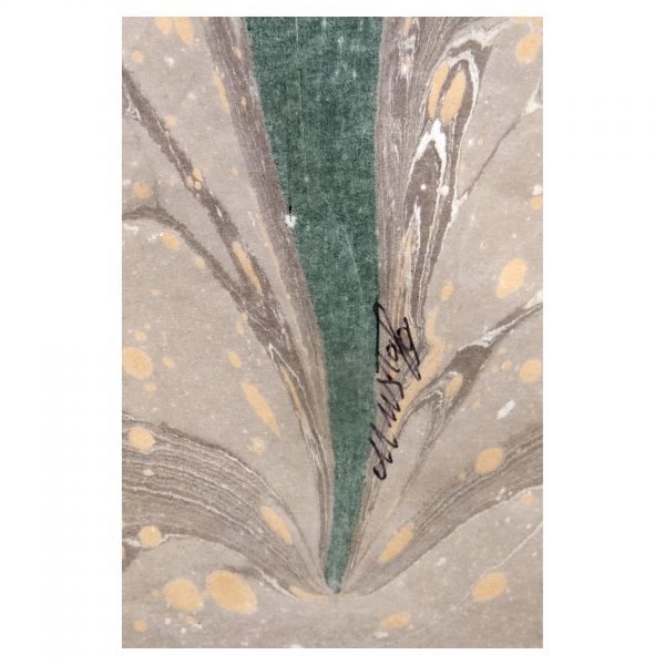 Mustafa Düzgünman imzalı üç adet çiçek ebrusu, ebru ölçüleri, 19x30 cm, 19x33, 18x31 cm...