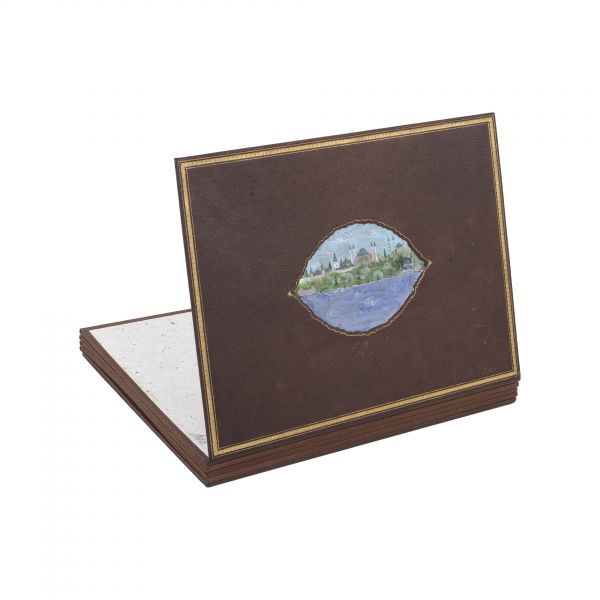 Sülüs-nesih meşk murakkası, 8 sayfa, 23x30x186 cm...