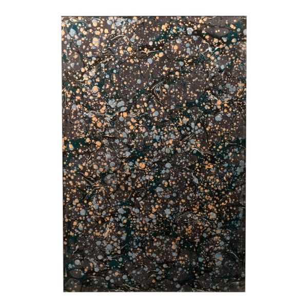 Mustafa Düzgünman imzalı battal ebru, ebru ölçü: 32x48 cm, çerçeve içi paspartu: 42x58 cm...