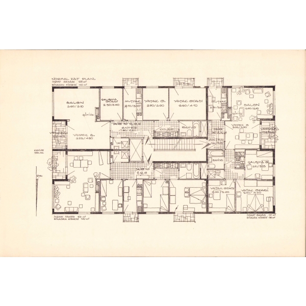 Apartman İnşaatı, Abdülkadir Bilsel ve Rıza Bilsel, İstiklal Matbaası, Ankara, 1963, 5 sayfa, 29x19 cm