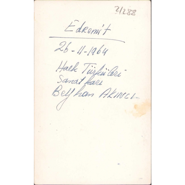 Beyhan Akıncı ithaflı, imzalı, 1964