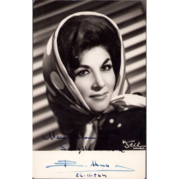 Beyhan Akıncı ithaflı, imzalı, 1964