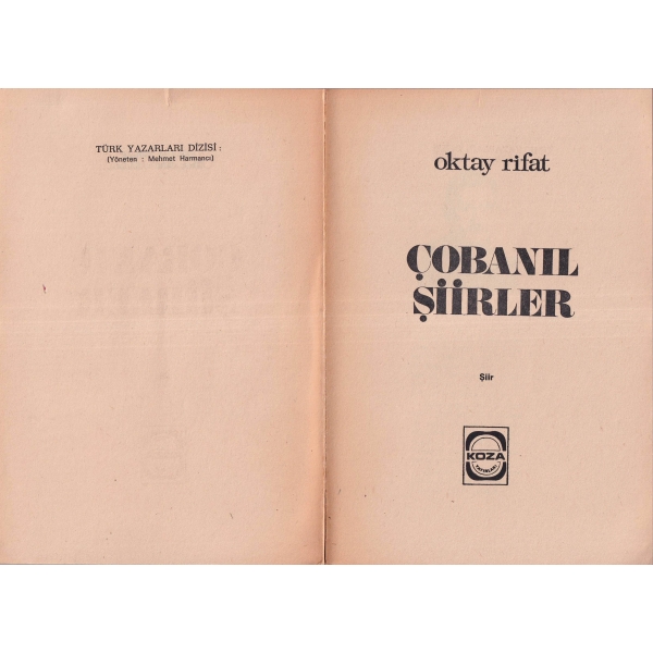 Çobanıl Şiirler, Oktay Rifat, İstanbul, 119 sayfa, 13x19 cm