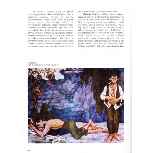 Günümüz Türk Resim Sanatı, Ayla Ersoy, Gazanfer Uğural'dan Heykeltıraş Hüseyin Gezer'e imzalı ve ithaflı, 2000, 192 sayfa, 23x31 cm
