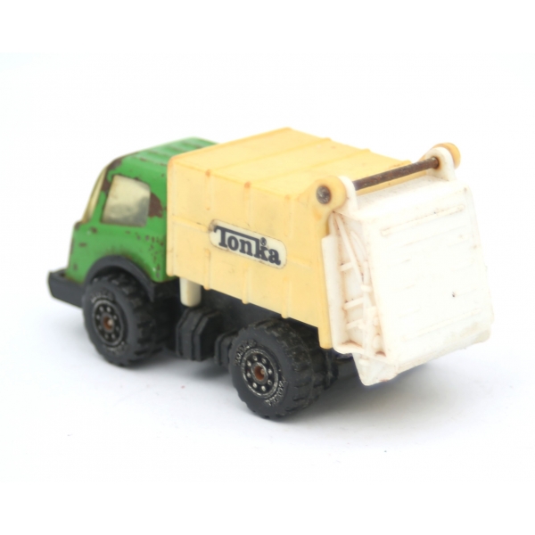 Hong Kong üretim, Tonka oyuncak çöp kamyonu, 10x4x5 cm