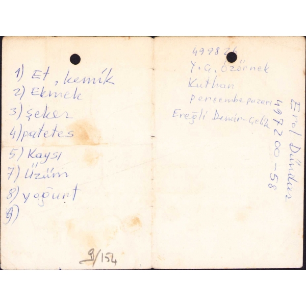 Ahmet Hamdi Tanpınar'ı Anma Konser Programı davetiyesi, 7 Mayıs 1966, 14x10 cm,