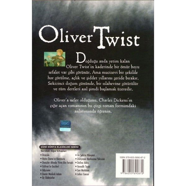 Çizgi Dünya Klasikleri Serisi: Oliver Twist - Charles Dickens, hikaye John Malam, çizim Penko Gelev, Butik Yayıncılık, 2010, 48 sayfa, 16x25 cm