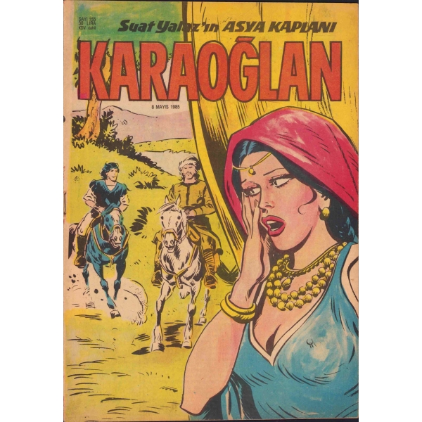 Suat Yalaz'ın Asya Kaplanı Karaoğlan, Sayı: 155, Mayıs 1985, 12 sayfa, 19x27 cm