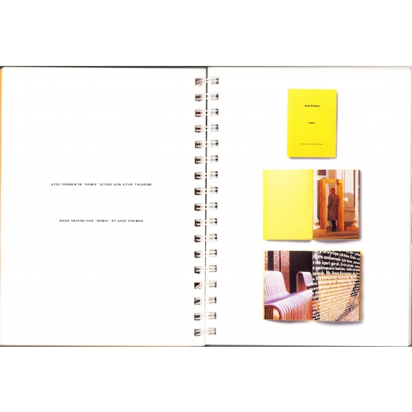 Works From 99/00 Çalışmaları, Bülent Erkmen'den ithaflı ve imzalı, İstanbul 2001, 15x20 cm