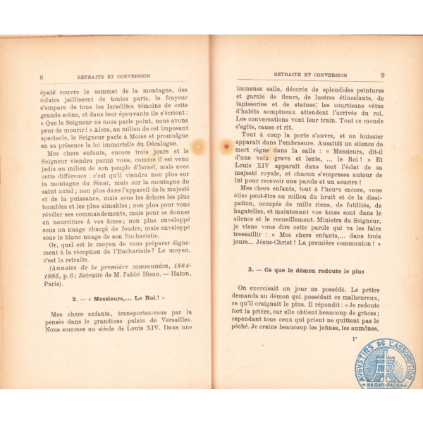 Tresor D'Histoires, M. L'abbe Millot, 1900 baskı, Haydarpaşa damgalı, sırt bir kenar haliyle, 420 sayfa, 10x16 cm