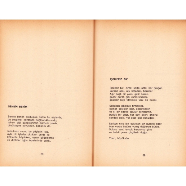 Rilke'den Seçme Şiirler, Tercüme eden Turan Oflazoğlu'ndan Fethi Naci'ye ithaflı ve imzalı, İlk Baskı, 1976, Cem Yayınevi, 143 sayfa