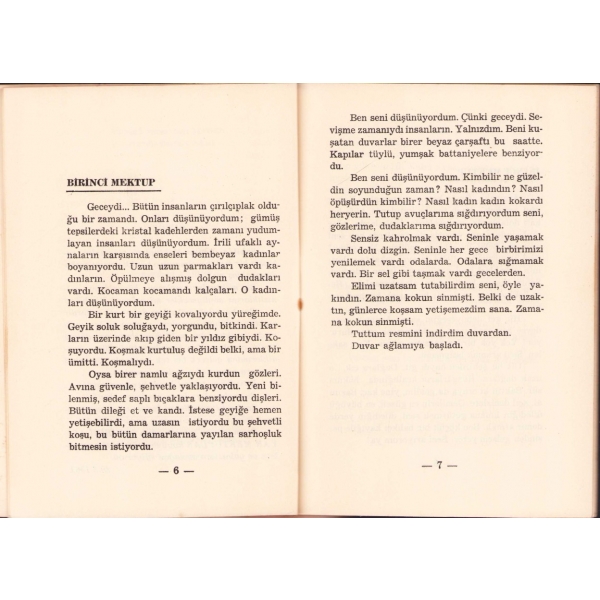 Ümit Yaşar Oğuzcan'dan İmzalı ve İthaflı: Sahibini Arayan Mektuplar, İlk Baskı, Ekin Basımevi, 1961, 31 sayfa