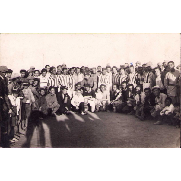 Futbol takımı hatıra fotoğrafı, Afyon 1934, arkası yazılı