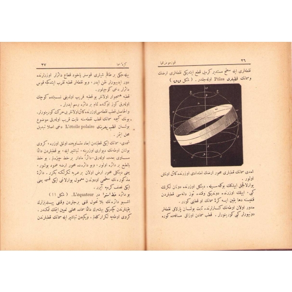 Osmanlıca Medhal-i İlm-i Heyet Yâhûd Kozmografya, H. L., çev. A. Haydar Daniş, Osmaniye Matbaası, Dersaadet [İstanbul] 1307, 161 s., 14x20 cm