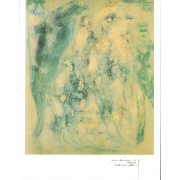 Muzaffer Akyol Resim Sergisi, Muzaffer Akyol'dan İthaflı ve İmzalı, Türkiye İş Bankası Parmakkapı Sanat Galerisi, 36 sayfa, 1998, 24x30 cm