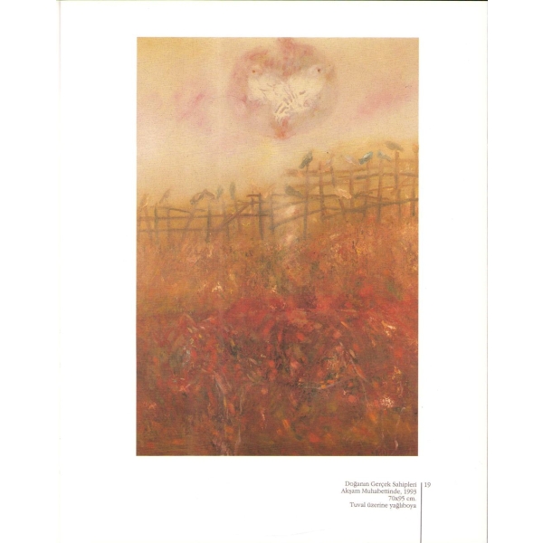 Muzaffer Akyol Resim Sergisi, Muzaffer Akyol'dan İthaflı ve İmzalı, Türkiye İş Bankası Parmakkapı Sanat Galerisi, 36 sayfa, 1998, 24x30 cm